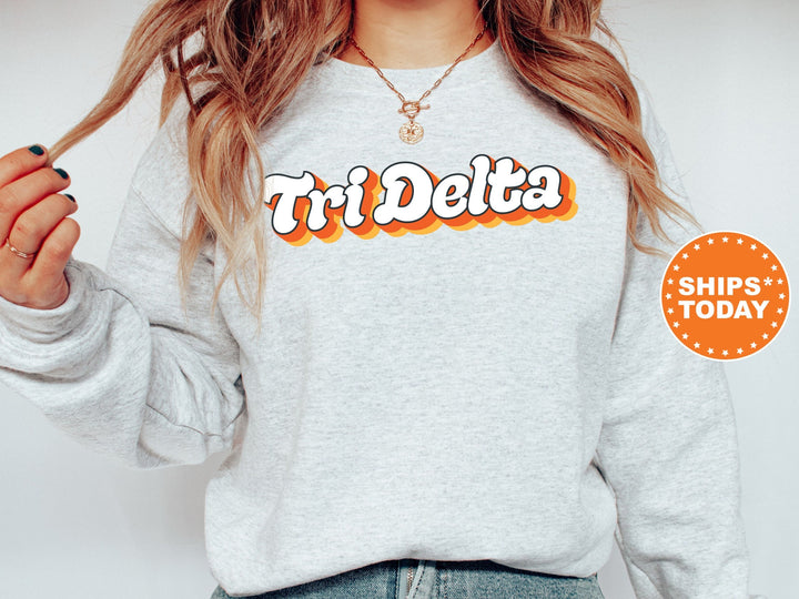Delta Delta Delta Beachside Sorority Sweatshirt | Tri Delta Sorority Reveal | Big Little Gift | Sorority Merch | Greek Sweatshirt _ 10285g
