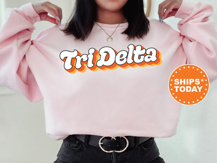 Delta Delta Delta Beachside Sorority Sweatshirt | Tri Delta Sorority Reveal | Big Little Gift | Sorority Merch | Greek Sweatshirt _ 10285g