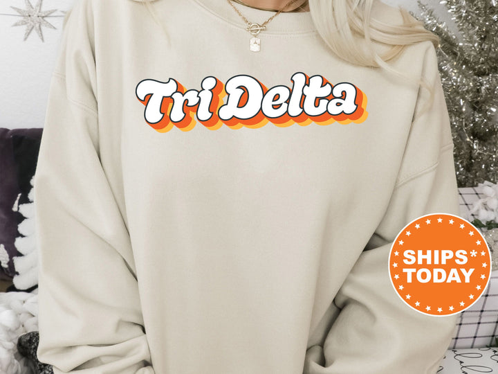 Delta Delta Delta Beachside Sorority Sweatshirt | Tri Delta Sorority Reveal | Big Little Gift | Sorority Merch | Greek Sweatshirt _ 10285g