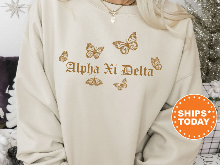 Alpha Xi Delta Goldie Sorority Sweatshirt | AXID Sorority Merch | Big Little Reveal | Alpha Xi Sorority Gifts | College Sweatshirt
