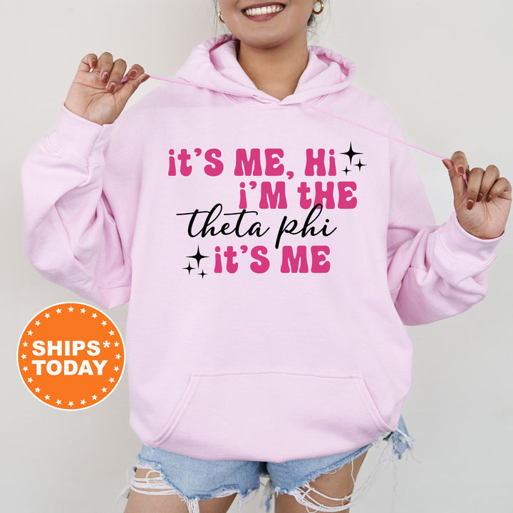 It's Me Hi I'm The Theta Phi It's Me | Theta Phi Alpha Glimmer Sorority Sweatshirt | Big Little Sorority Gift | Sorority Apparel _ 15901g