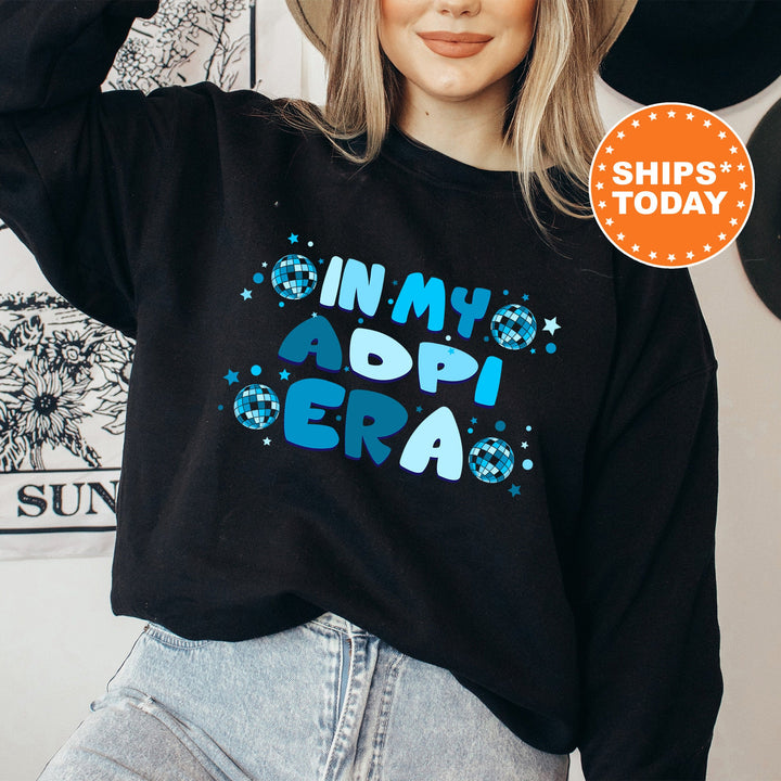 In My ADPI Era | Alpha Delta Pi Blue Disco Sorority Sweatshirt | Greek Sweatshirt | Big Little Sorority Gift | Sorority Merch _ 15800g