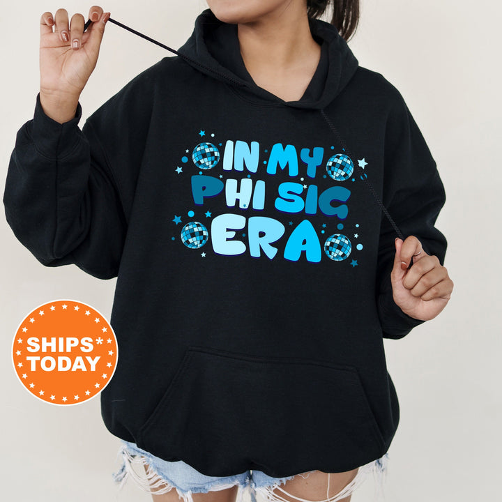 In My Phi Sig Era | Phi Sigma Sigma Blue Disco Sorority Sweatshirt | Greek Sweatshirt | Big Little Sorority Gifts | Sorority Merch _ 15818g