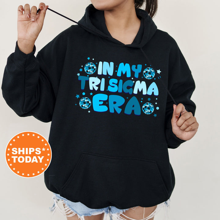 In My Tri Sigma Era | Sigma Sigma Sigma Blue Disco Sorority Sweatshirt | Greek Sweatshirt | Big Little Reveal Gift | Sorority Merch _ 15822g
