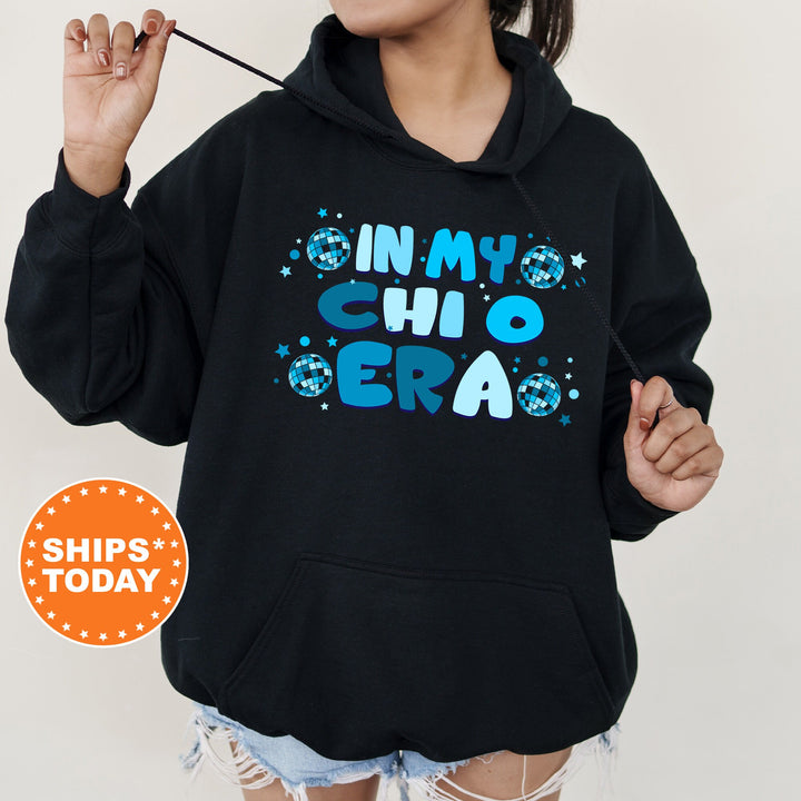 In My Chi O Era | Chi Omega Blue Disco Sorority Sweatshirt | Greek Sweatshirt | Big Little Reveal |  Sorority Gift | Sorority Merch _ 15808g