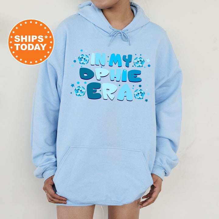 In My DPHIE Era | Delta Phi Epsilon Blue Disco Sorority Sweatshirt | Greek Sweatshirt | Big Little Sorority Gifts | Sorority Merch _ 15811g