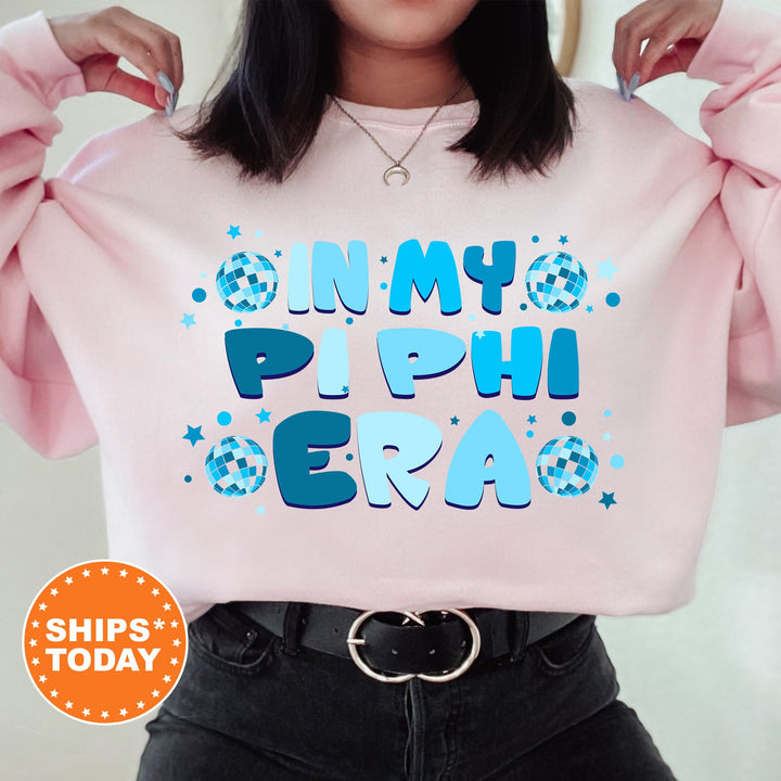 In My Pi Phi Era | Pi Beta Phi Blue Disco Sorority Sweatshirt | Greek Sweatshirt | Big Little Sorority Gifts | Sorority Merch _ 15819g