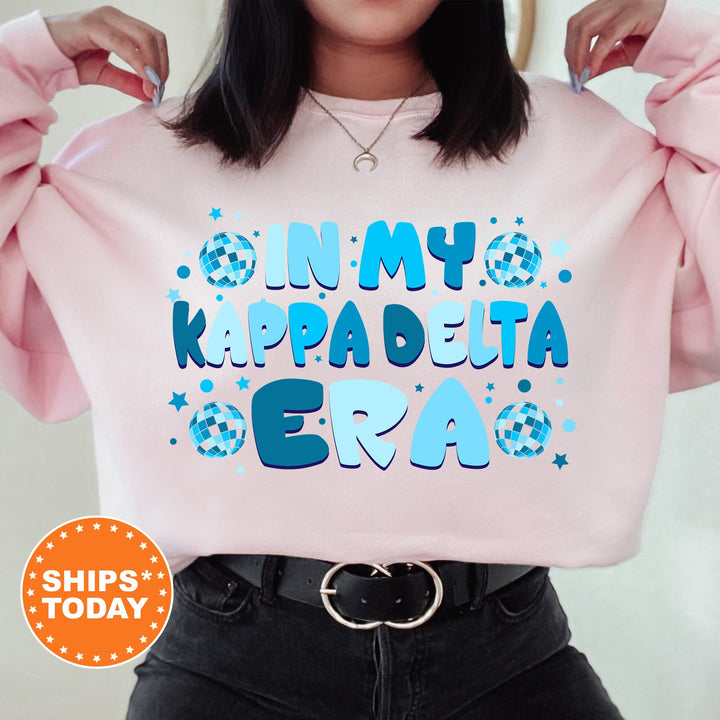 In My Kappa Delta Era | Kappa Delta Blue Disco Sorority Sweatshirt | Kay Dee Greek Sweatshirt | Big Little Gift | Sorority Merch _ 15815g