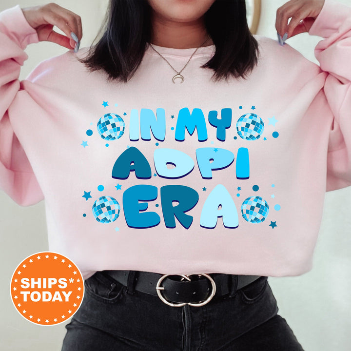In My ADPI Era | Alpha Delta Pi Blue Disco Sorority Sweatshirt | Greek Sweatshirt | Big Little Sorority Gift | Sorority Merch _ 15800g