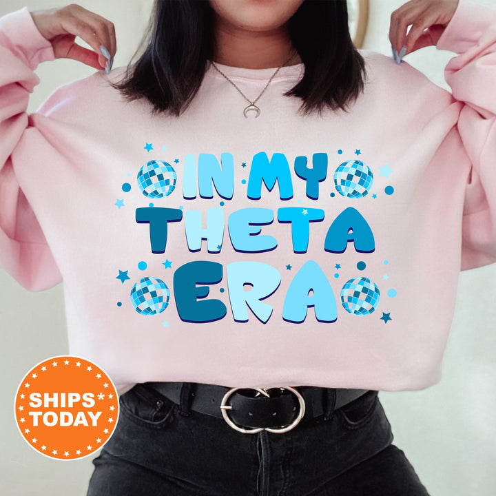 In My THETA Era | Kappa Alpha Theta Blue Disco Sorority Sweatshirt | Greek Sweatshirt | Big Little Sorority Gifts | Sorority Merch _ 15814g