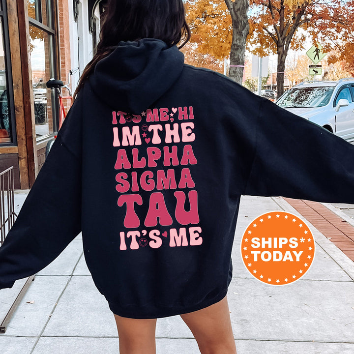 It's Me Hi I'm The Alpha Sigma Tau It's Me | Alpha Sigma Tau Dazzle Sorority Sweatshirt | Trendy Greek Apparel | Sorority Hoodie _ 15754g