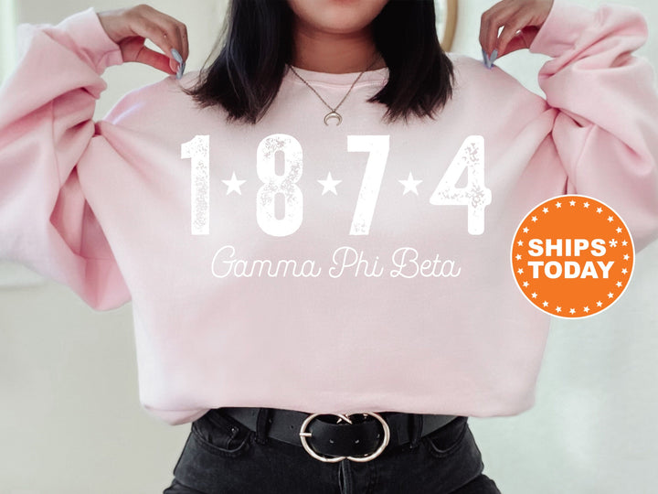 Gamma Phi Beta Era Star Sorority Sweatshirt | Gamma Phi Crewneck Sweatshirt | Sorority Hoodie | Big Little Reveal | Greek Apparel _ 11248g