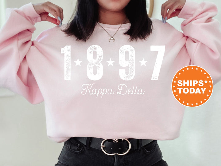 Kappa Delta Era Star Sorority Sweatshirt | Kappa Delta Crewneck Sweatshirt | Sorority Hoodie | Big Little Reveal | Greek Apparel _ 11250g