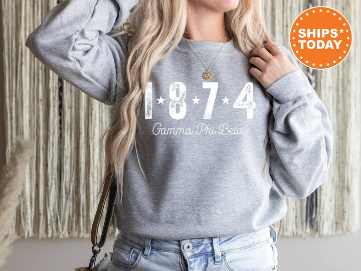 Gamma Phi Beta Era Star Sorority Sweatshirt | Gamma Phi Crewneck Sweatshirt | Sorority Hoodie | Big Little Reveal | Greek Apparel _ 11248g