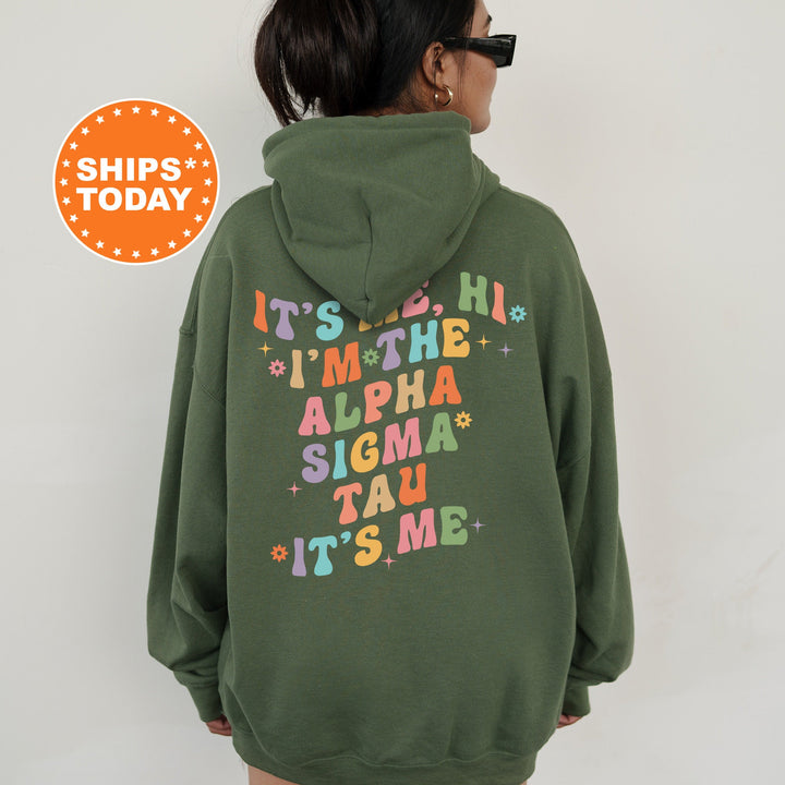 It's Me Hi I'm The Alpha Sigma Tau It's Me | Alpha Sigma Tau Nature's Palette Sorority Sweatshirt | Big Little Sorority Reveal _ 15780g