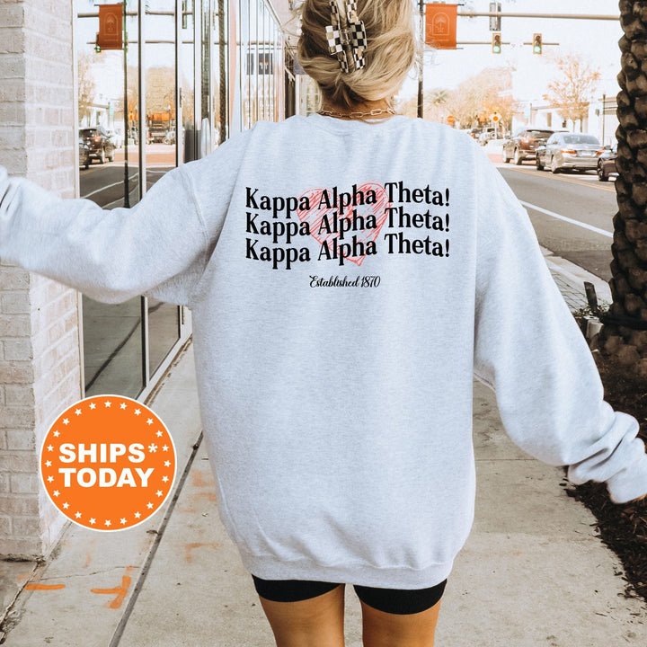 Kappa Alpha Theta Balloon Bliss Sorority Sweatshirt | Theta Sorority Hoodie | Big Little Reveal Gift | Kappa Alpha Theta Sweatshirt