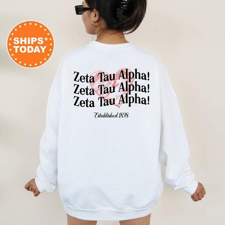 Zeta Tau Alpha Balloon Bliss Sorority Sweatshirt | Zeta Sorority Hoodie | Sorority Apparel | Big Little | Zeta Tau Alpha Sweatshirt