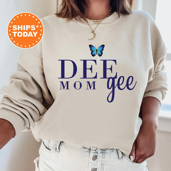 Delta Gamma Butterfly Mom Sorority Sweatshirt | Dee Gee Mom Sweatshirt | Sorority Mom Hoodie | Big Little Family | Gifts For Mom 16287g