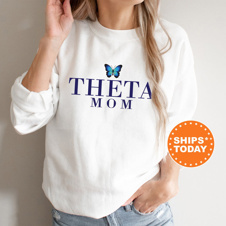 Kappa Alpha Theta Butterfly Mom Sorority Sweatshirt | THETA Mom Sweatshirt | Sorority Mom Hoodie | Big Little Family | Gift For Mom