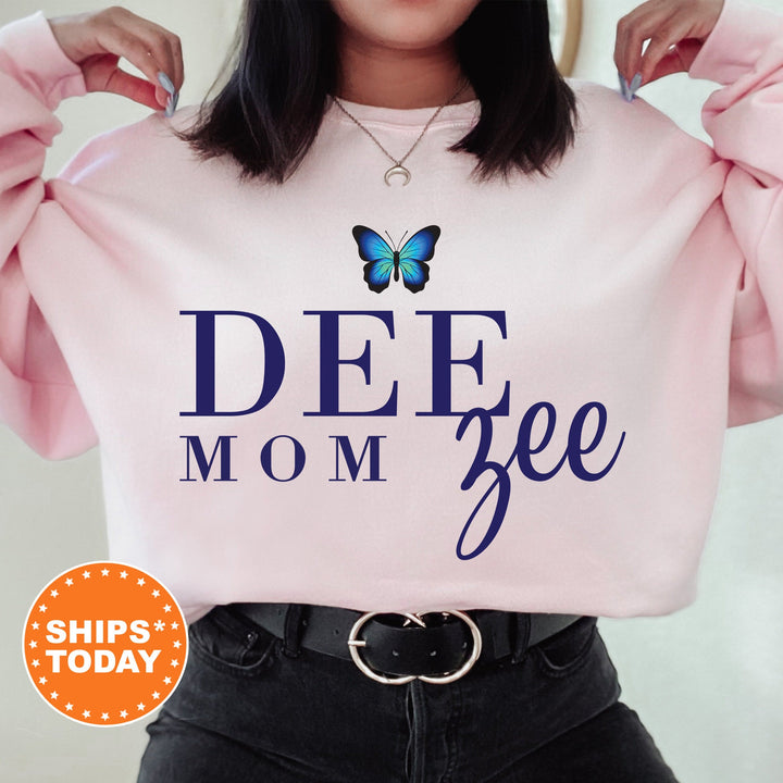 Delta Zeta Butterfly Mom Sorority Sweatshirt | Dee Zee Mom Sweatshirt | Sorority Mom Hoodie | Big Little Family | Gifts For Mom