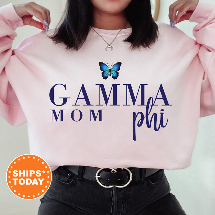 Gamma Phi Beta Butterfly Mom Sorority Sweatshirt | Gamma Phi Mom Sweatshirt | Sorority Mom | Big Little Family | Gifts For Mom