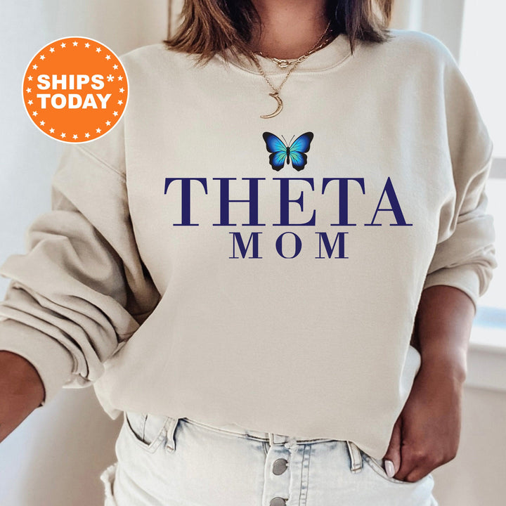 Kappa Alpha Theta Butterfly Mom Sorority Sweatshirt | THETA Mom Sweatshirt | Sorority Mom Hoodie | Big Little Family | Gift For Mom