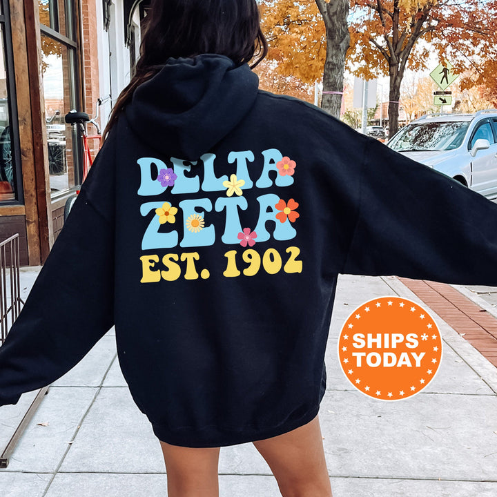 Delta Zeta Bright Buds Sorority Sweatshirt | Delta Zeta Merch | Dee Zee Sweatshirt | Delta Zeta Sorority Hoodie | Big Little Reveal