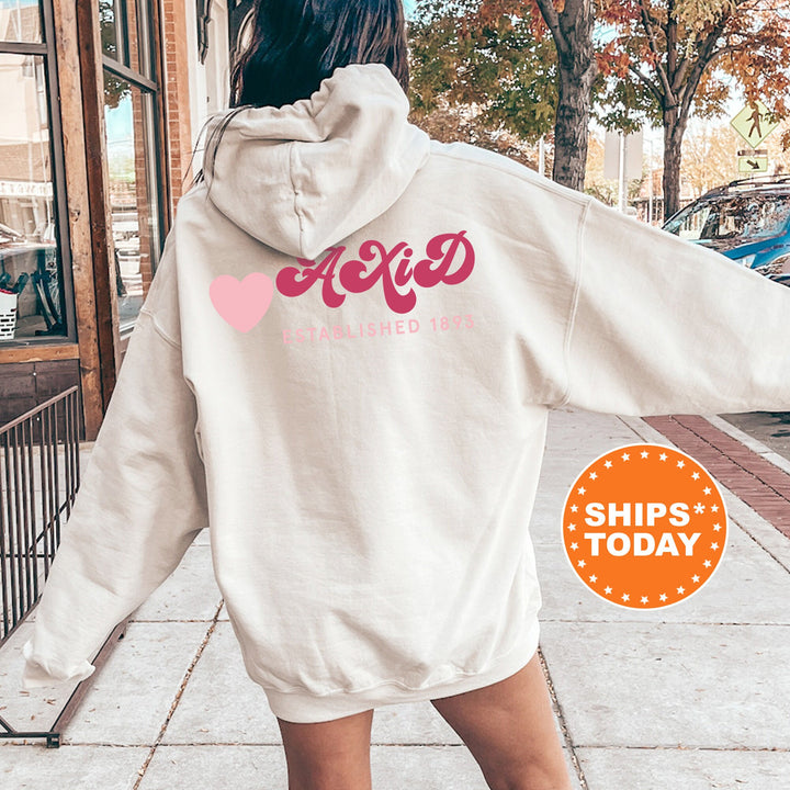 Alpha Xi Delta Heart Haven Sorority Sweatshirt | Alpha Xi Delta Hoodie | AXID Sweatshirt | Sorority Gift | Big Little Sorority Reveal