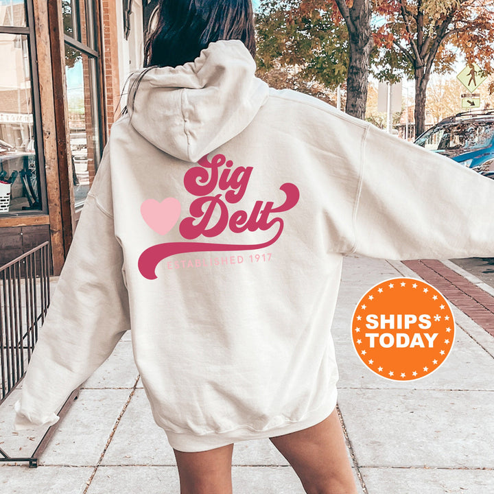 Sigma Delta Tau Heart Haven Sorority Sweatshirt | Sigma Delta Tau Hoodie | SIG DELT Sweatshirt | Sorority Gifts | Big Little Reveal 13549g