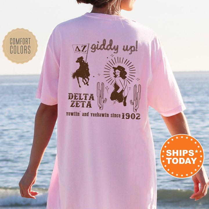Delta Zeta Rustic Rodeo Sorority T-Shirt | Dee Zee Western Shirt | Big Little Shirt | Custom Greek Apparel | Sorority Cowgirl Shirt _ 16315g