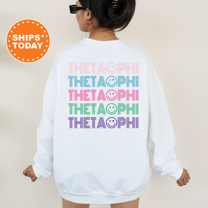 Theta Phi Alpha Cheery Chic Sorority Sweatshirt | THETA PHI Crewneck Sweatshirt | Theta Phi Alpha Hoodie | Big Little Reveal _ 13890g