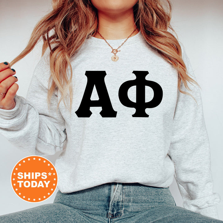 Alpha Phi Super Simple Sorority Sweatshirt | APHI Greek Letters Sweatshirt | Sorority Letters | Big Little Reveal | College Apparel