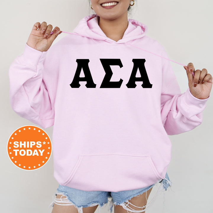 Alpha Sigma Alpha Super Simple Sorority Sweatshirt | Greek Letters Sweatshirt | Sorority Letters | Big Little Gift | College Apparel
