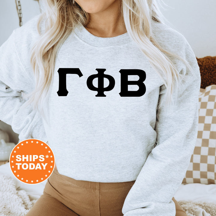Gamma Phi Beta Super Simple Sorority Sweatshirt | Gamma Phi Greek Letters | GPHI Sorority Letters | Big Little | College Apparel