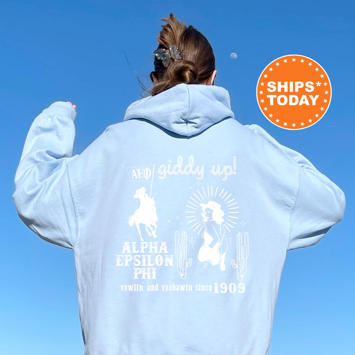 Alpha Epsilon Phi Western Theme Sorority Sweatshirt | AEPHI Cowgirl Sweatshirt | Big Little | Greek Apparel | Country Sweatshirt