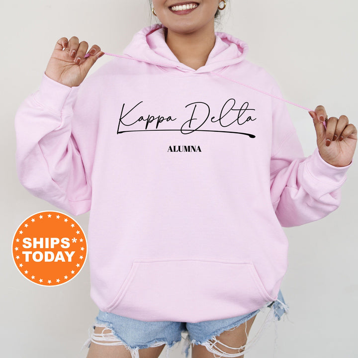 Kappa Delta Alumna Cursive Sorority Sweatshirt | Kay Dee Alumni Sweatshirt | Sorority Alumna Crewneck | College Greek Apparel _ 7270g