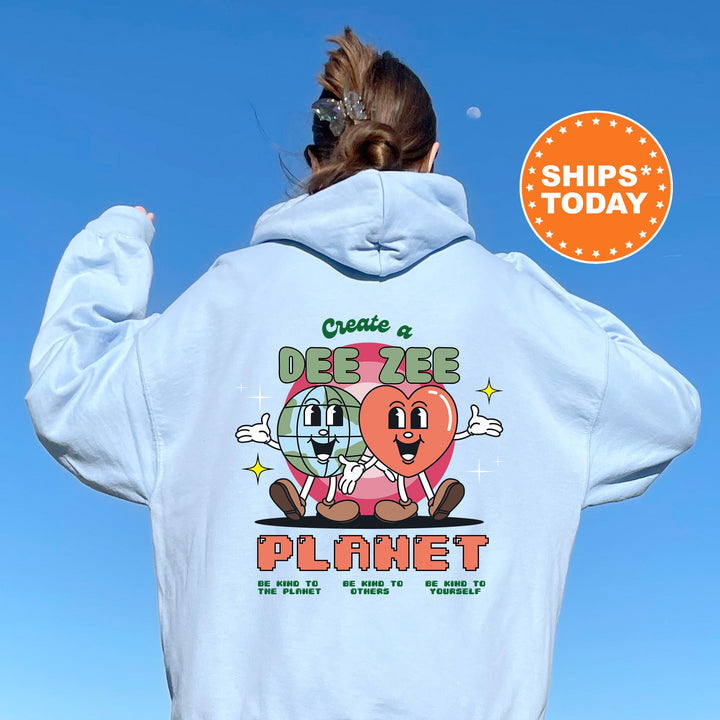 Create A Dee Zee Planet | Delta Zeta CosmoGreek Sorority Sweatshirt | Sorority Hoodie | Big Little Sorority Gifts | Greek Apparel
