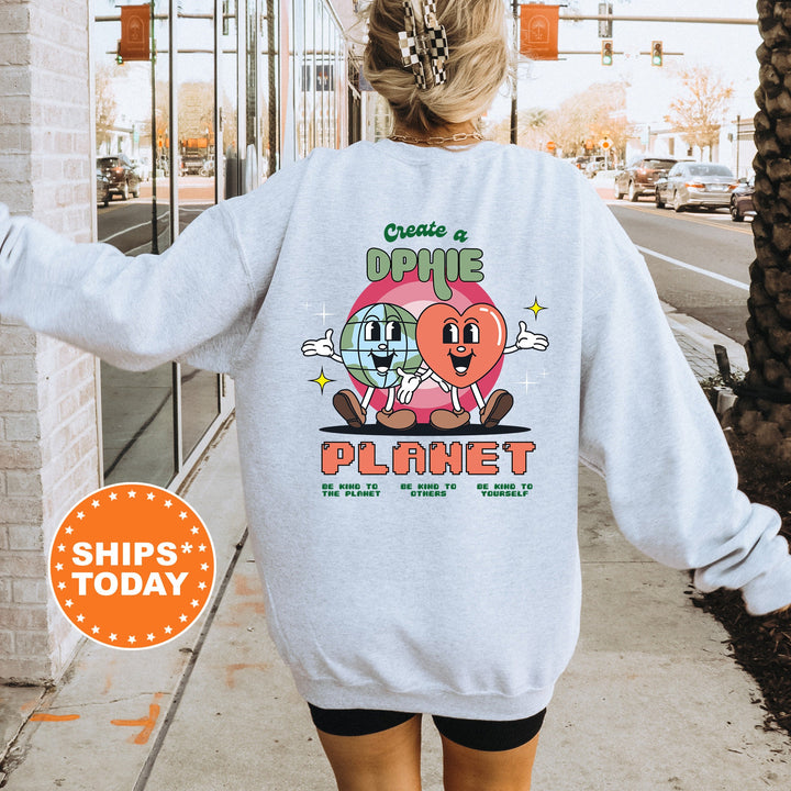 Create A DPHIE Planet | Delta Phi Epsilon CosmoGreek Sorority Sweatshirt | Sorority Hoodie | Big Little Reveal Gift | Greek Apparel