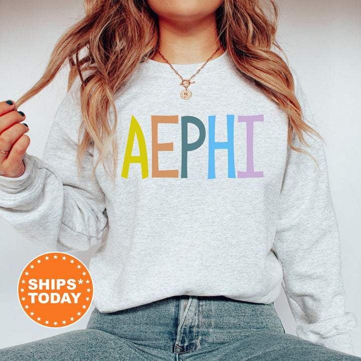 Alpha Epsilon Phi Uniquely Me Sorority Sweatshirt | AEPhi Greek Sweatshirt | Sorority Letters Crewneck | Big Little Reveal Gift _ 5812g
