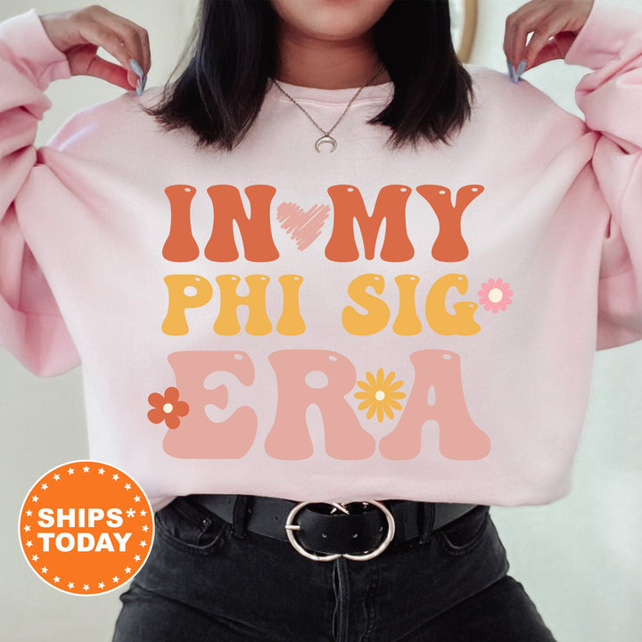 In My Phi Sig Era | Phi Sigma Sigma Big Floral Sorority Sweatshirt | Sorority Apparel | Big Little Reveal | Greek Sweatshirt _ 15844g