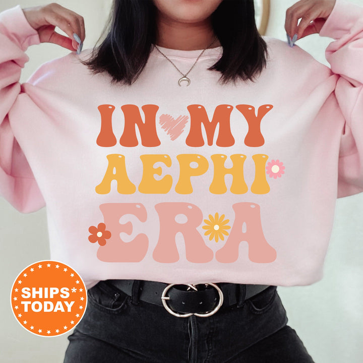 In My AEPHI Era | Alpha Epsilon Phi Big Floral Sorority Sweatshirt | Sorority Apparel | Big Little Reveal | Greek Sweatshirt _ 15827g