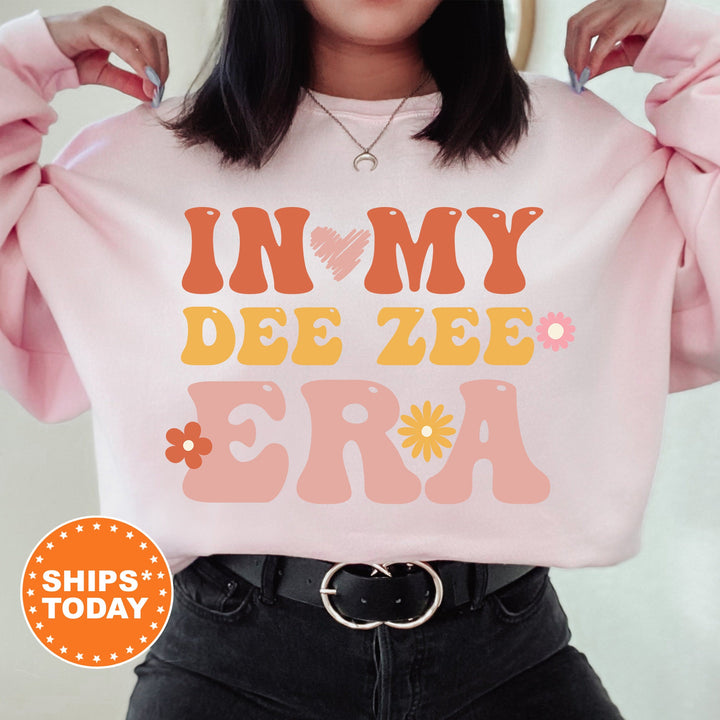 In My Dee Zee Era | Delta Zeta Big Floral Sorority Sweatshirt | Sorority Apparel | Big Little Reveal | Delta Zeta Greek Sweatshirt _ 15838g