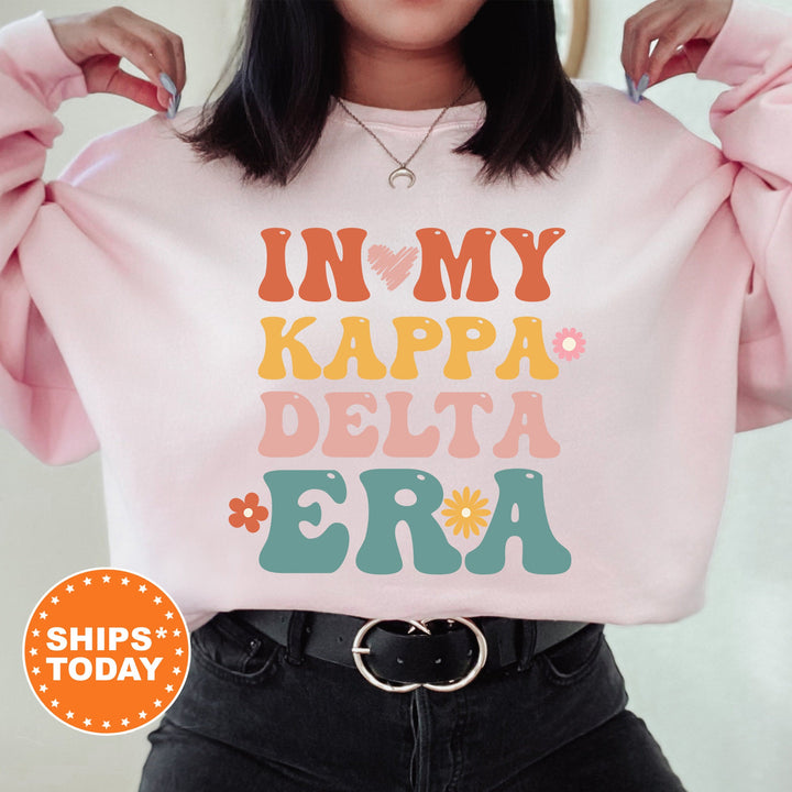 In My Kappa Delta Era | Kappa Delta Big Floral Sorority Sweatshirt | Sorority Apparel | Big Little Reveal | Greek Sweatshirt _ 15841g