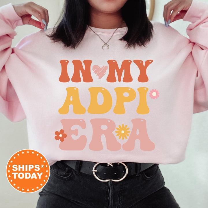 In My ADPI Era | Alpha Delta Pi Big Floral Sorority Sweatshirt | Sorority Apparel | Big Little Reveal | Greek Sweatshirt _ 15826g