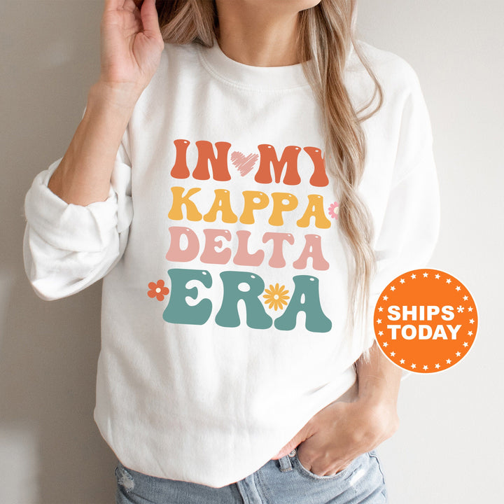 In My Kappa Delta Era | Kappa Delta Big Floral Sorority Sweatshirt | Sorority Apparel | Big Little Reveal | Greek Sweatshirt _ 15841g