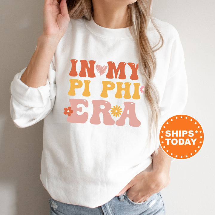 In My Pi Phi Era | Pi Beta Phi Big Floral Sorority Sweatshirt | Sorority Apparel | Big Little Reveal | Greek Sweatshirt _ 15845g