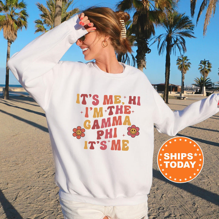 It's Me Hi I'm Gamma Phi The It's Me | Gamma Phi Beta Azalea Sorority Sweatshirt | Sorority Apparel | Big Little Sorority Reveal _ 15865g