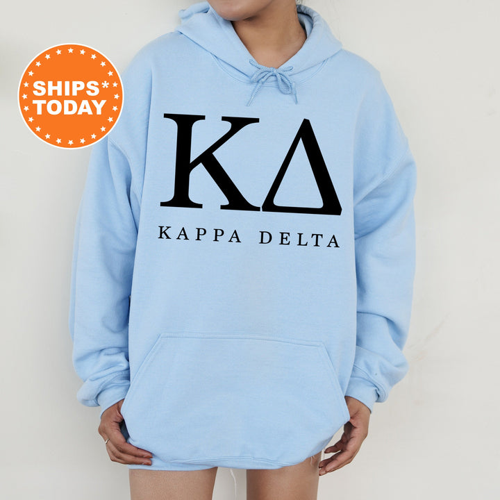 Kappa Delta Sweet and Simple Sorority Sweatshirt | Kappa Delta Greek Letters Sorority Crewneck | Kay Dee Sorority Letters | Greek Apparel