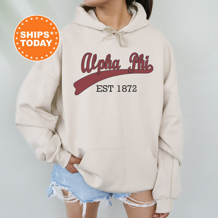 Alpha Phi Baseball Sports Sorority Sweatshirt | Alpha Phi Sweatshirt | APHI Hoodie | APHI Merch | Sorority Apparel | Big Little Gift _ 5513g