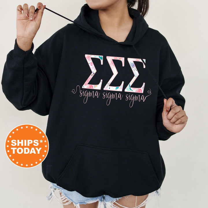 Sigma Sigma Sigma Simply Paisley Sorority Sweatshirt | Sigma Sigma Sigma Sweatshirt | Tri Sigma Greek Letters | Tri Sigma Hoodie